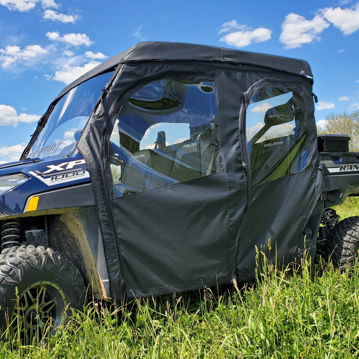 Polaris Ranger Crew 1000 Full Cab Enclosure (Hard Windshield) by 3 Star UTV, product view 3