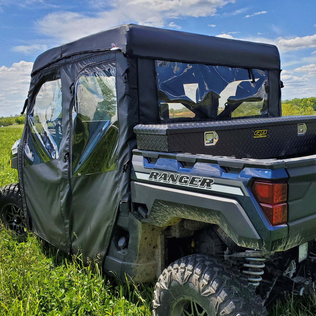 Polaris Ranger Crew 1000 Full Cab Enclosure (Hard Windshield) by 3 Star UTV, product view 1