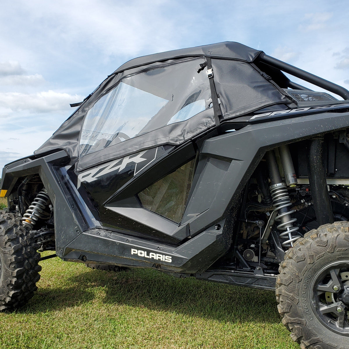 Polaris RZR Pro XP / Turbo R Upper Doors & Rear Windshield Enclosure by 3 Star UTV, rear view 3