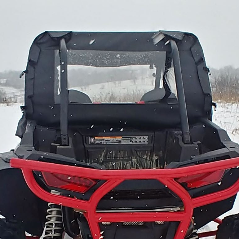 Polaris RZR Soft Rear Windshield by 3 Star UTV, product view 1