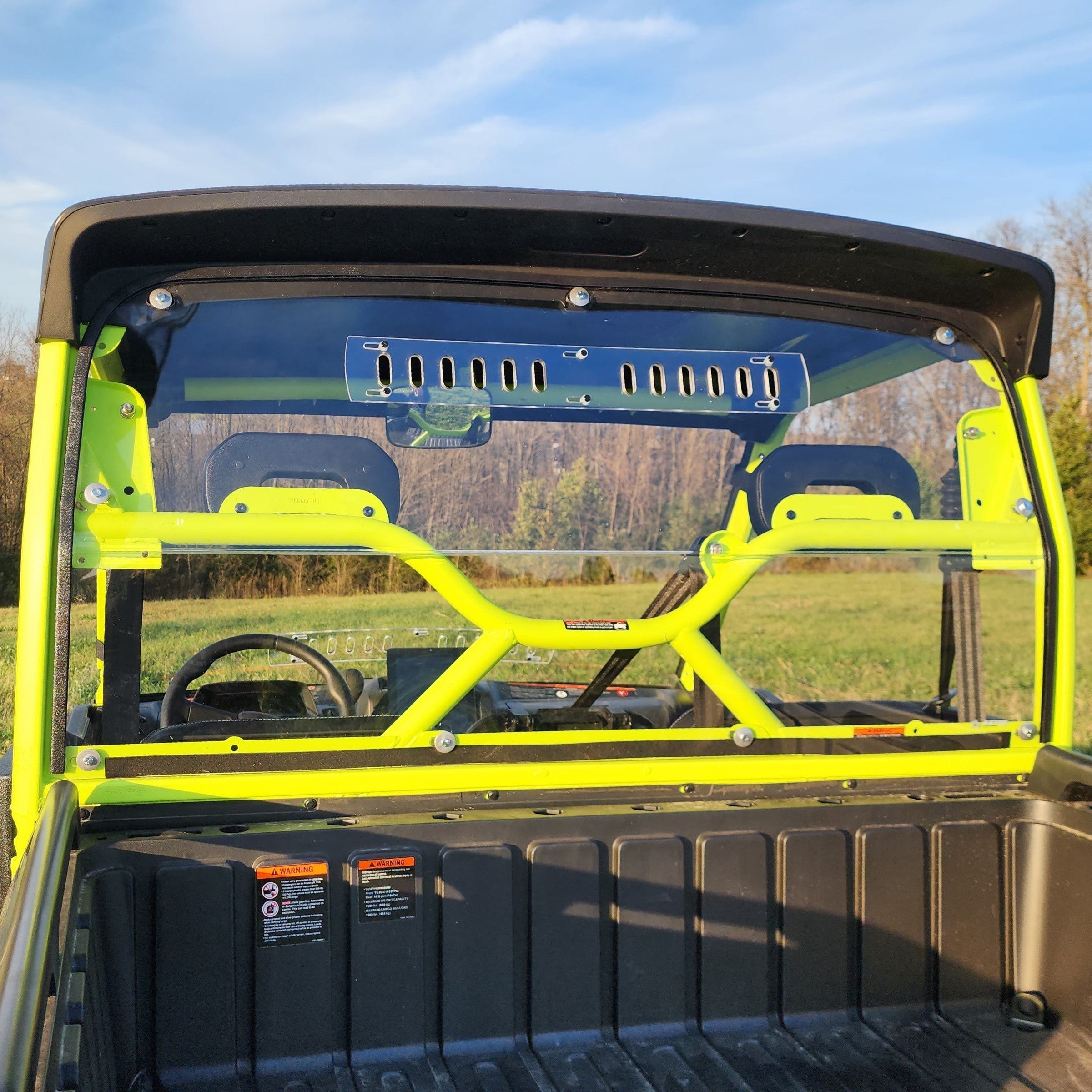 Segway UT10 2-Seat UTV Polycarbonate Rear Windshield | 3 Star UTV