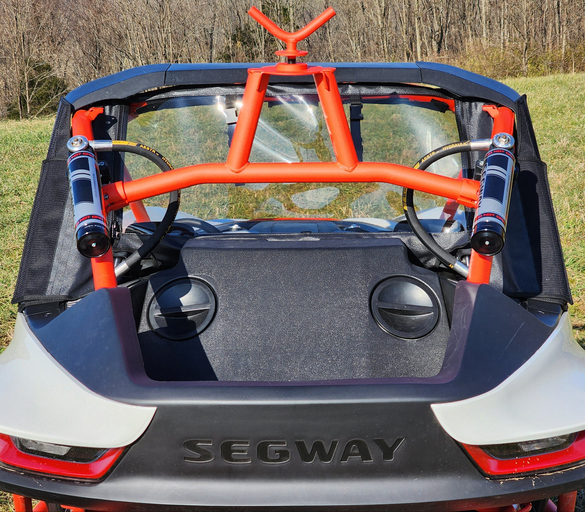 Segway Villain Soft Rear Windshield by 3 Star UTV, rear view 4