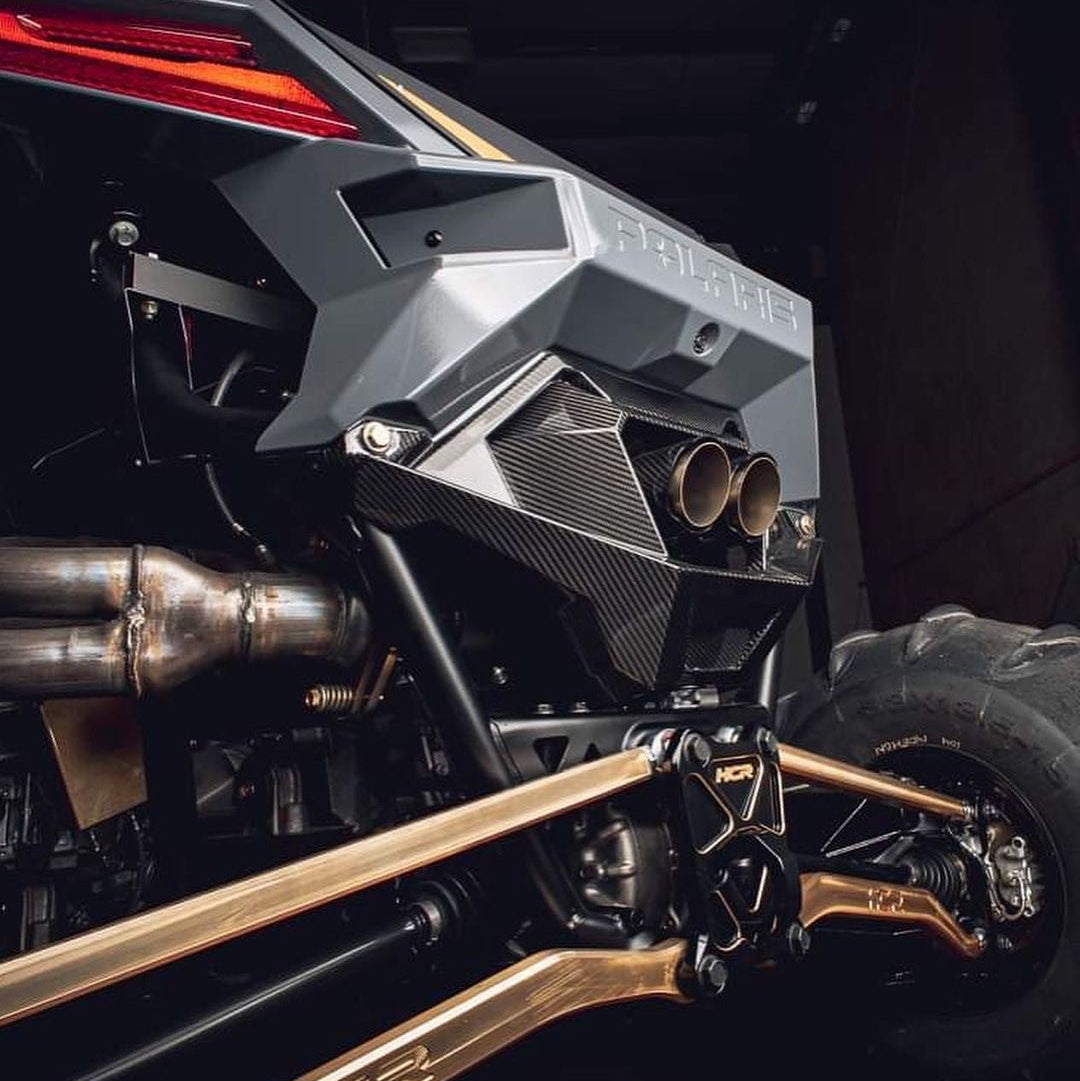 Polaris RZR Pro R Carbon Fiber Exhaust Cover | FourWerx