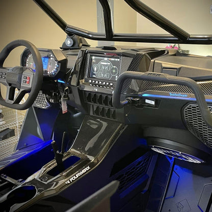 Polaris RZR Pro R / Pro XP / Turbo R Carbon Fiber Ride Command Trim | FourWerx