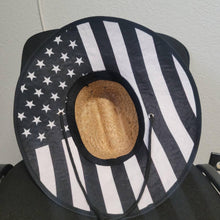 American Flag Straw Hat