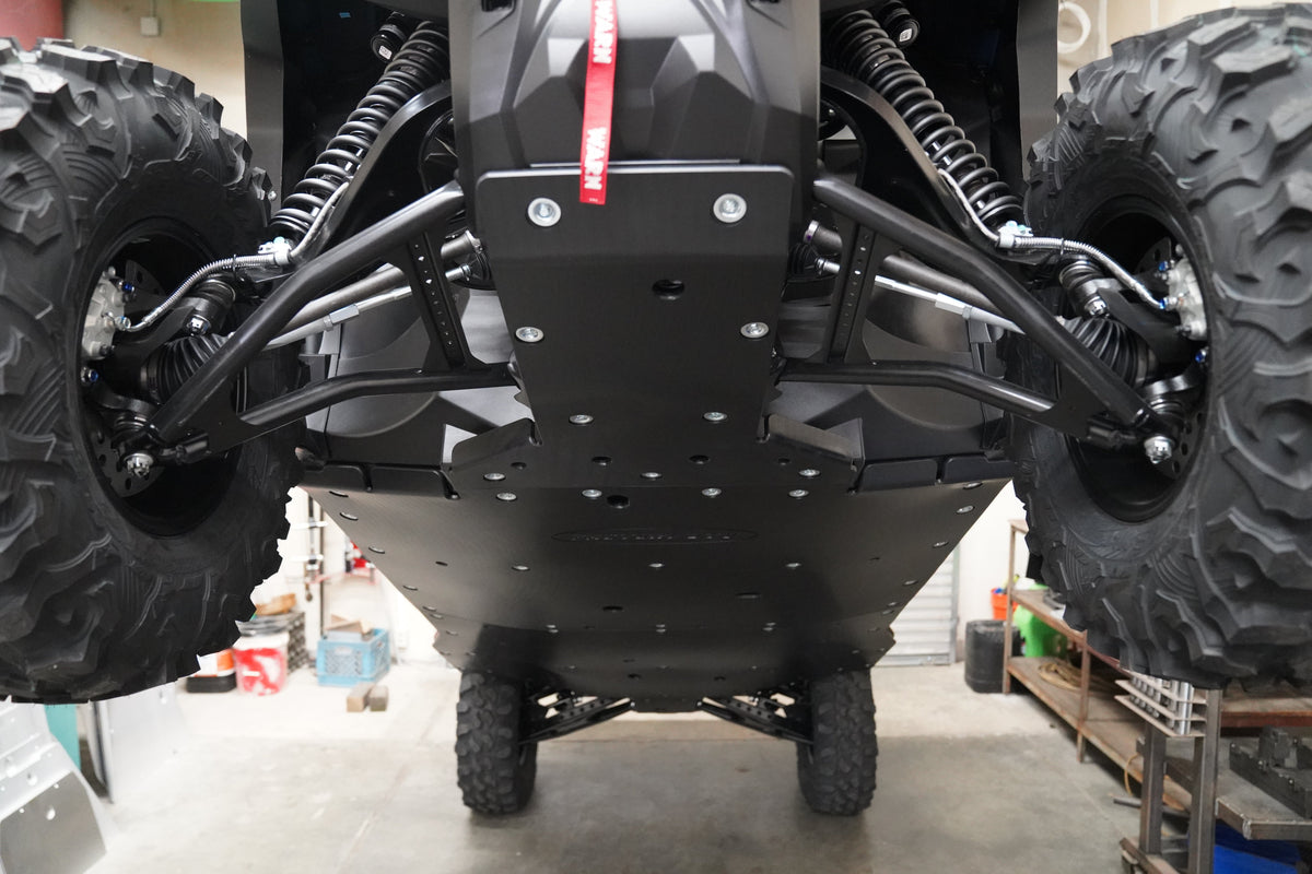 Yamaha Wolverine RMAX4 (2025+) UHMW Skid Plate by Factory UTV, close-up detail
