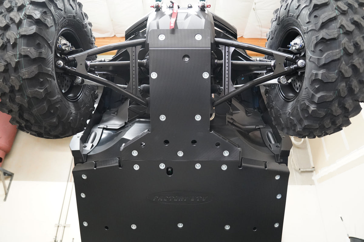 Yamaha Wolverine RMAX4 (2025+) UHMW Skid Plate by Factory UTV, front view