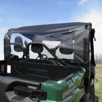 Yamaha Viking Upper Doors & Rear Windshield Enclosure by 3 Star UTV, rear view 2