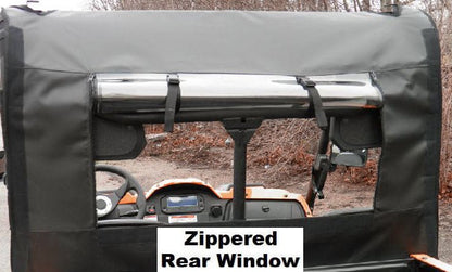 Yamaha Viking Upper Doors & Rear Windshield Enclosure by 3 Star UTV, rear view 3