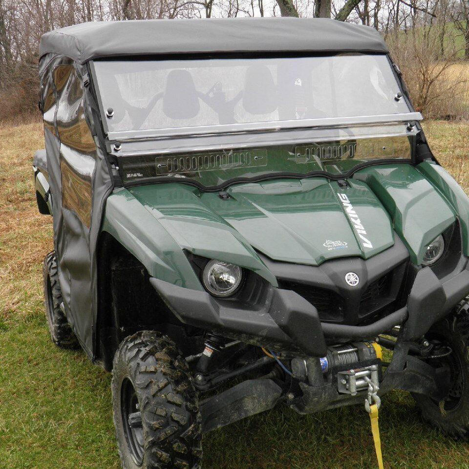 Yamaha Viking Full Door Cab Enclosure (Hard Windshield) by 3 Star UTV, product view 2