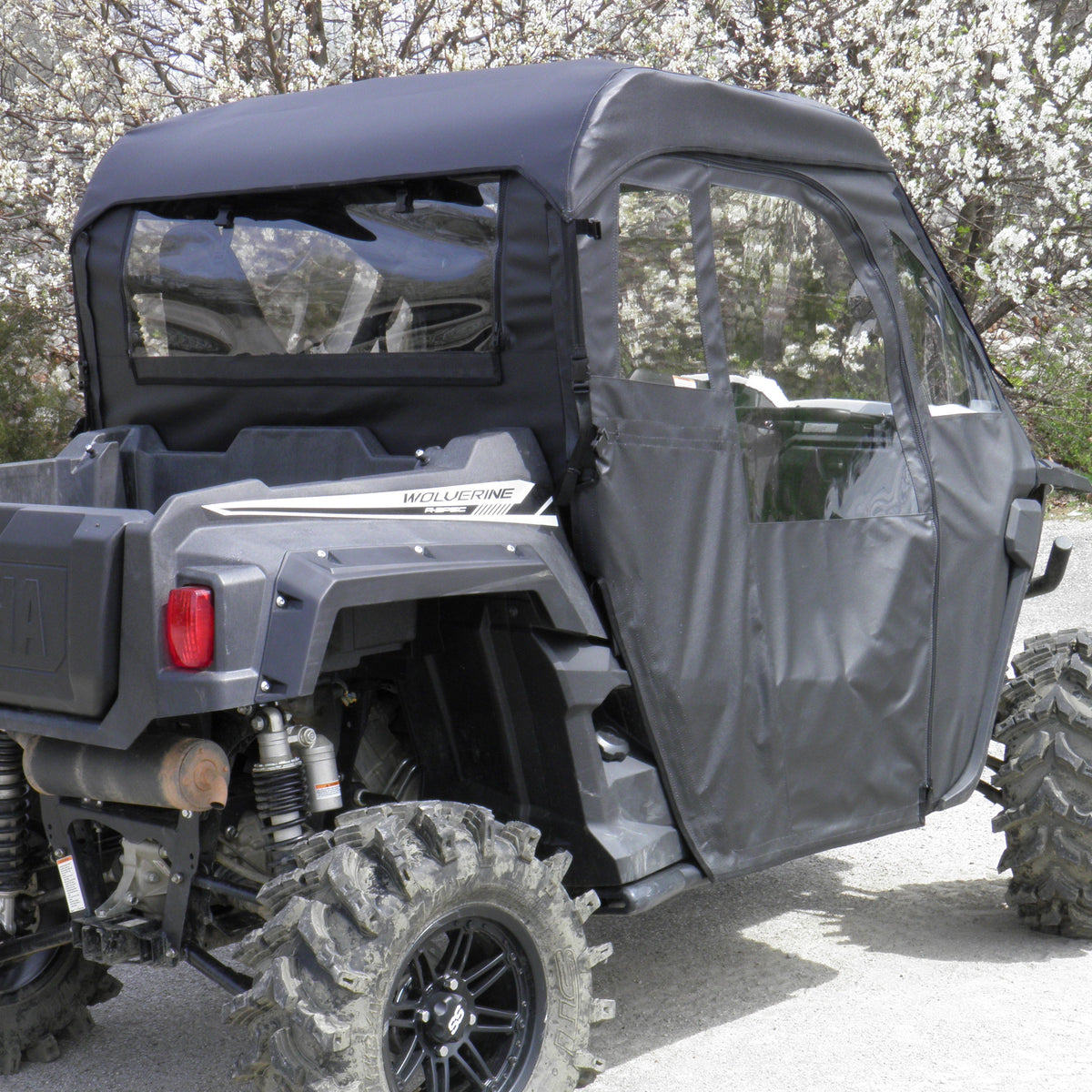 Yamaha Wolverine Full Door Cab Enclosure (Vinyl Windshield) by 3 Star UTV, product view 3
