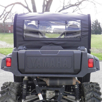 Yamaha Wolverine Soft Rear Windshield by 3 Star UTV, product view 3