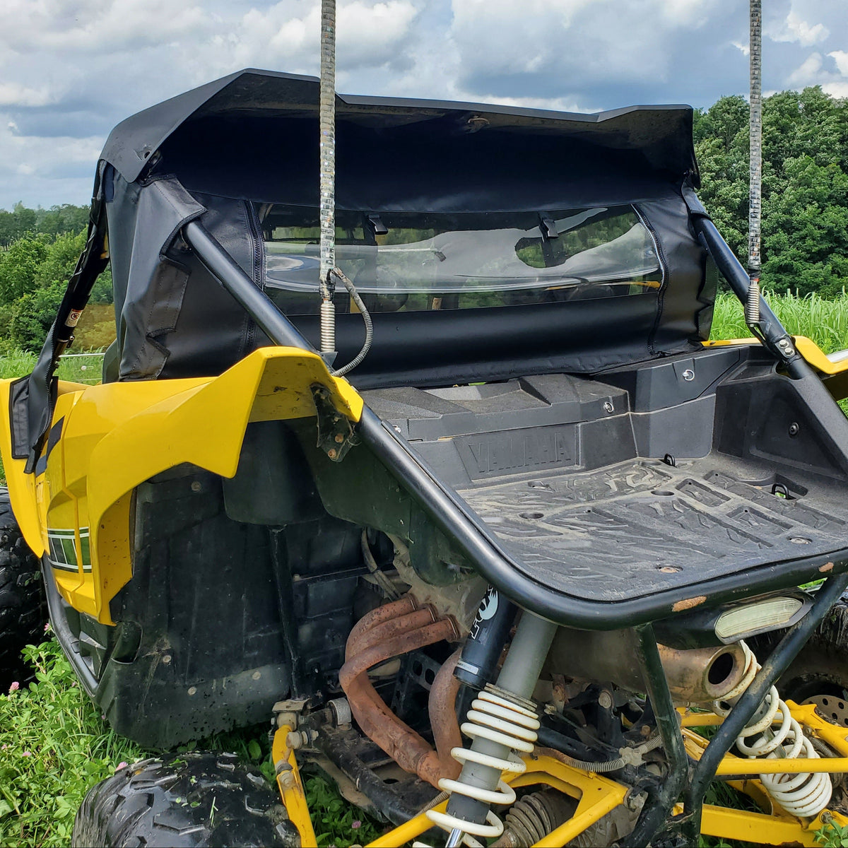 Yamaha YXZ (2016-2018) Soft Rear Windshield by 3 Star UTV, product view 2
